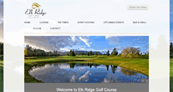 Desktop Screenshot of elkridgegolfcourse.com