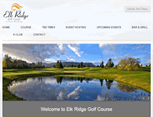 Tablet Screenshot of elkridgegolfcourse.com